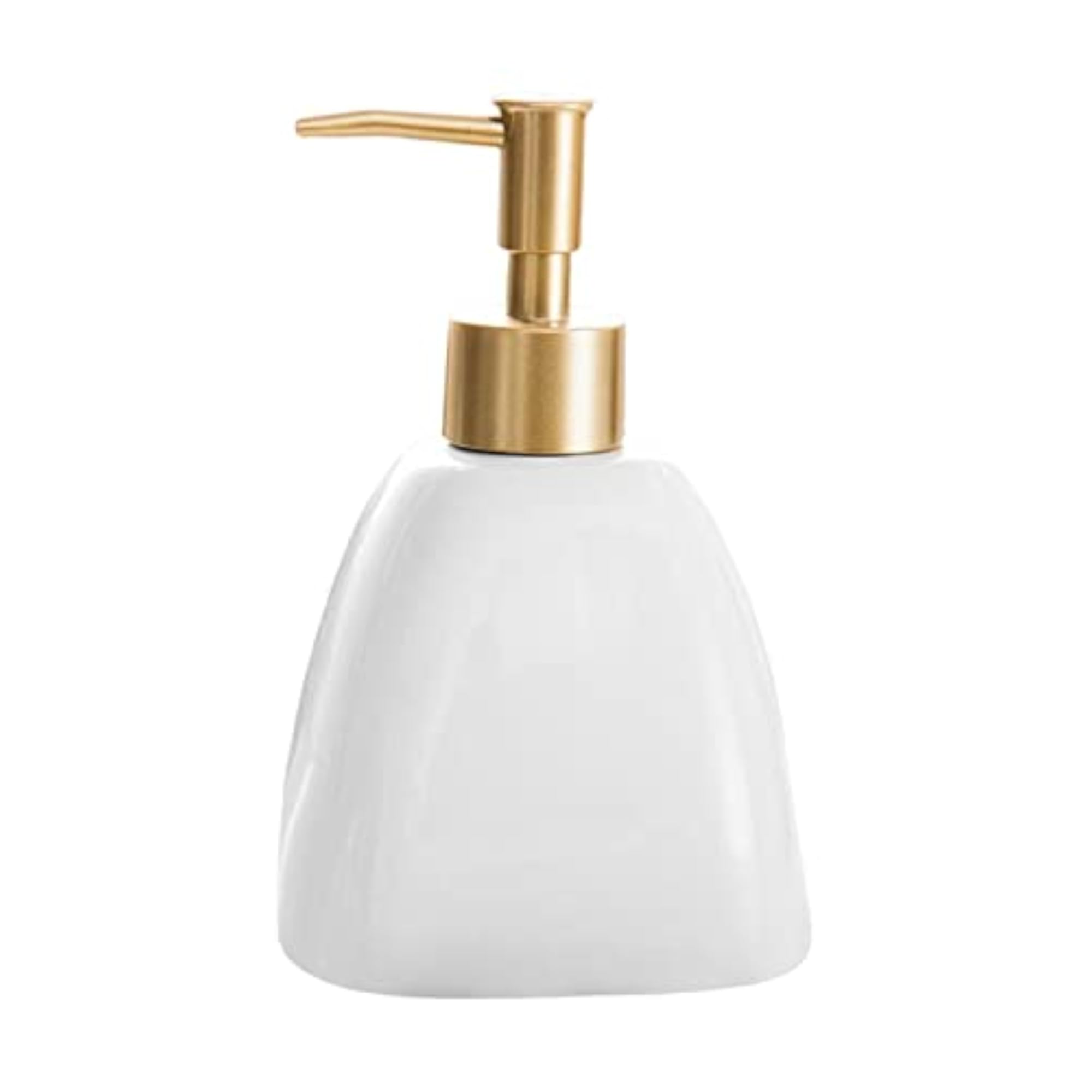 Refillable Pump Bottle for Liquid Soap Dispenser, White